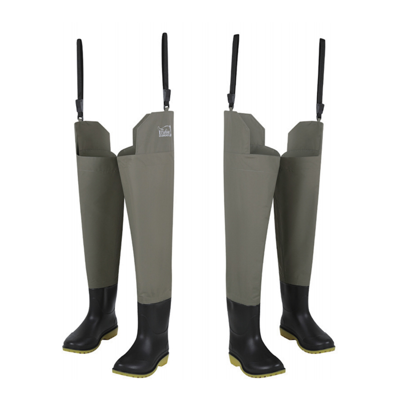 Taslon Grey Green Hip Waders