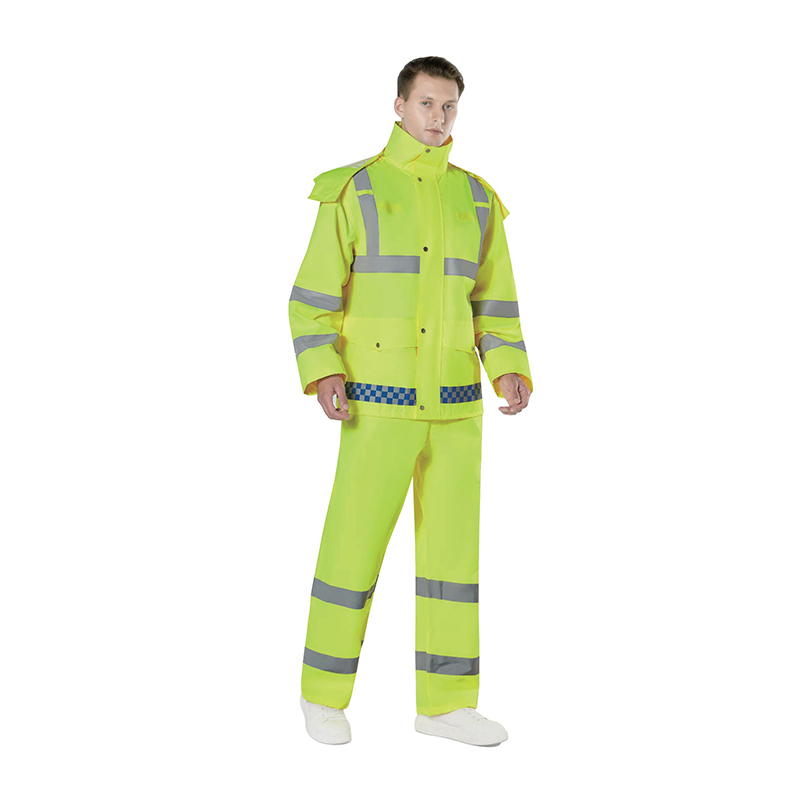 Jachetă din PVC Caracier cu linii reflectorizante